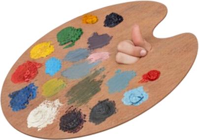 Wooden Artist Paint Palette