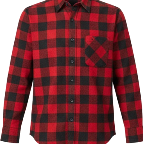 Plaid Flannel Button Shirt