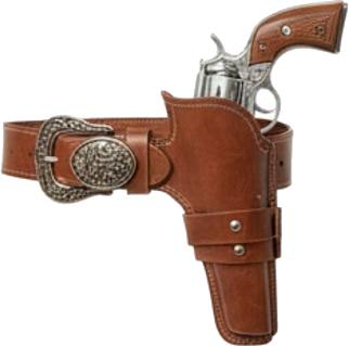 Toy Revolver with Holster Belt