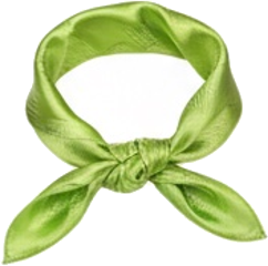 Lime Green Neck Scarf
