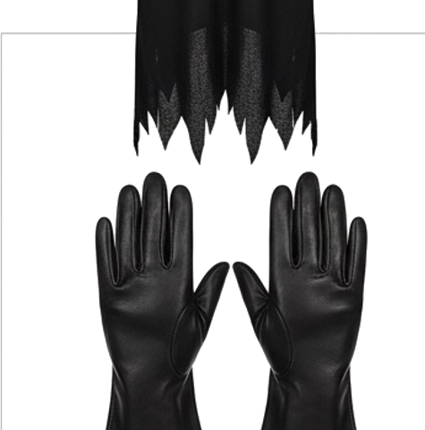 Black Costume Gloves