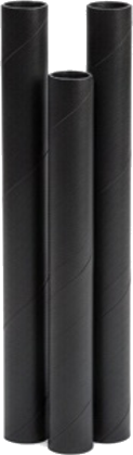 Black Craft Tubes Cardboard Rolls