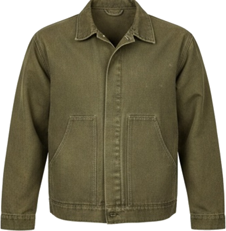 Distressed Olive Work Jacket