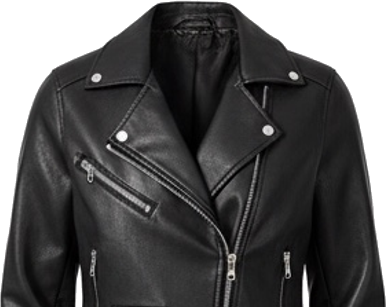 Black Faux Leather Moto Jacket