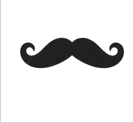 Fake Black Mustache Self Adhesive