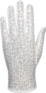 Single White Sequin Glove