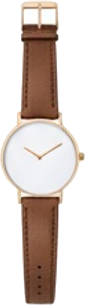 Minimalist Gold Watch Leather Strap
