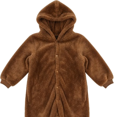 Fluffy Brown Penguin Chick Onesie
