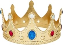 Gold Jeweled Princess Crown