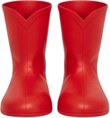 Red Costume Boot Covers