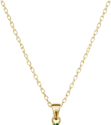 Gold Tomato Charm Necklace