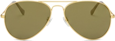 Gold Aviator Sunglasses