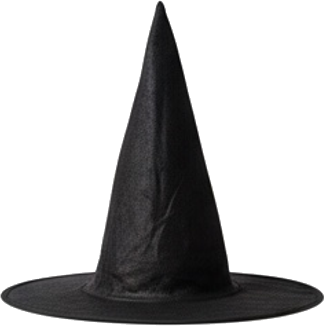 Black Pointed Witch Hat